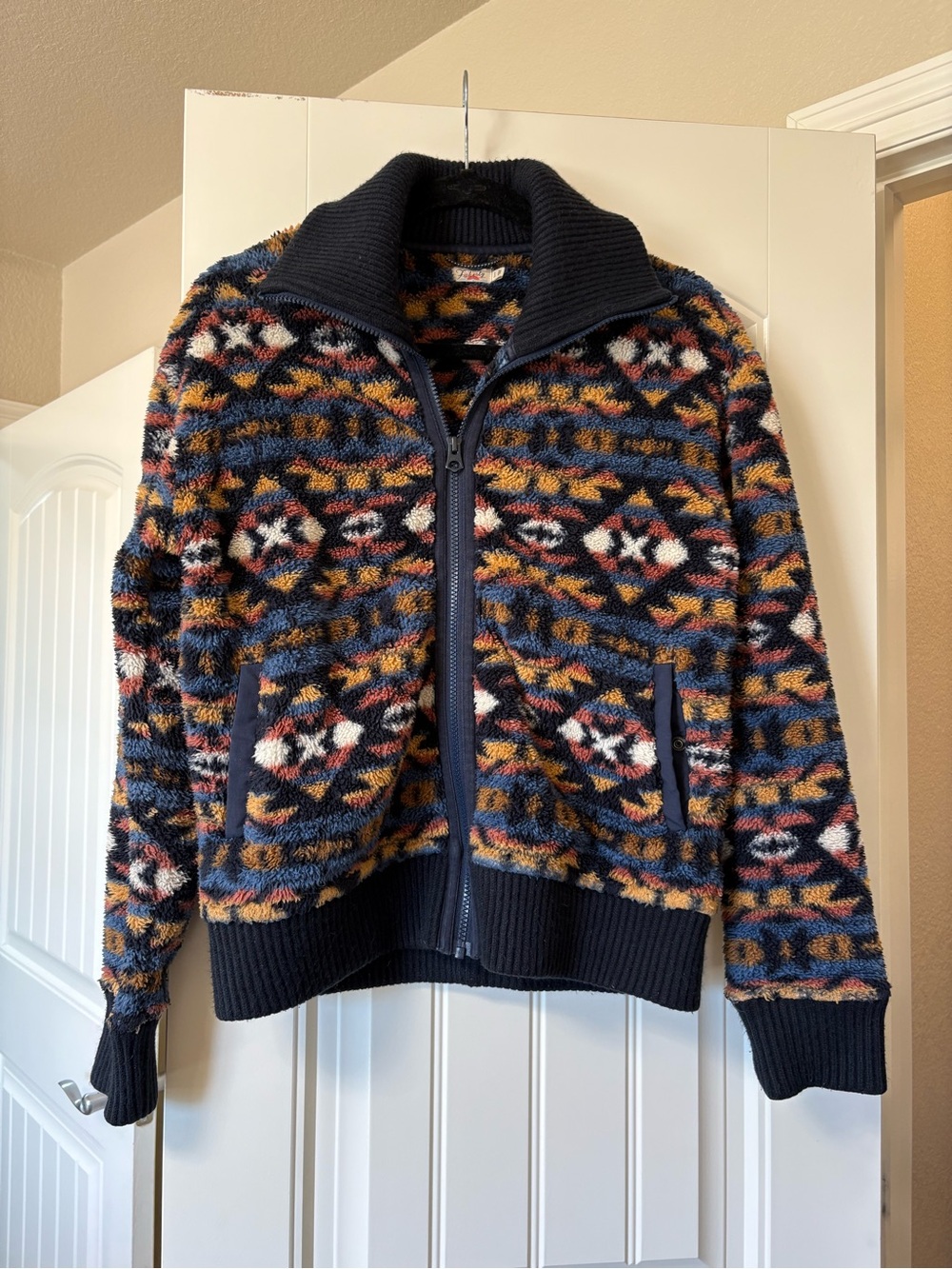 Faherty x ThunderVoice Eagle High Pile Fleece Jacket Womens Small